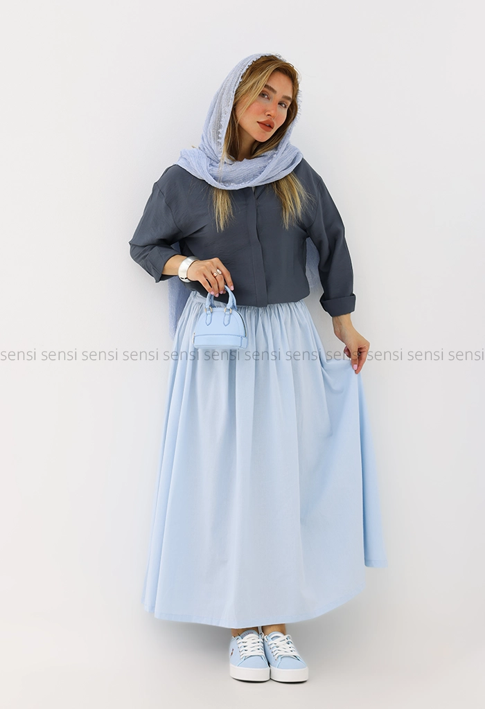 دامن زنانه لینن زارا کد1006453